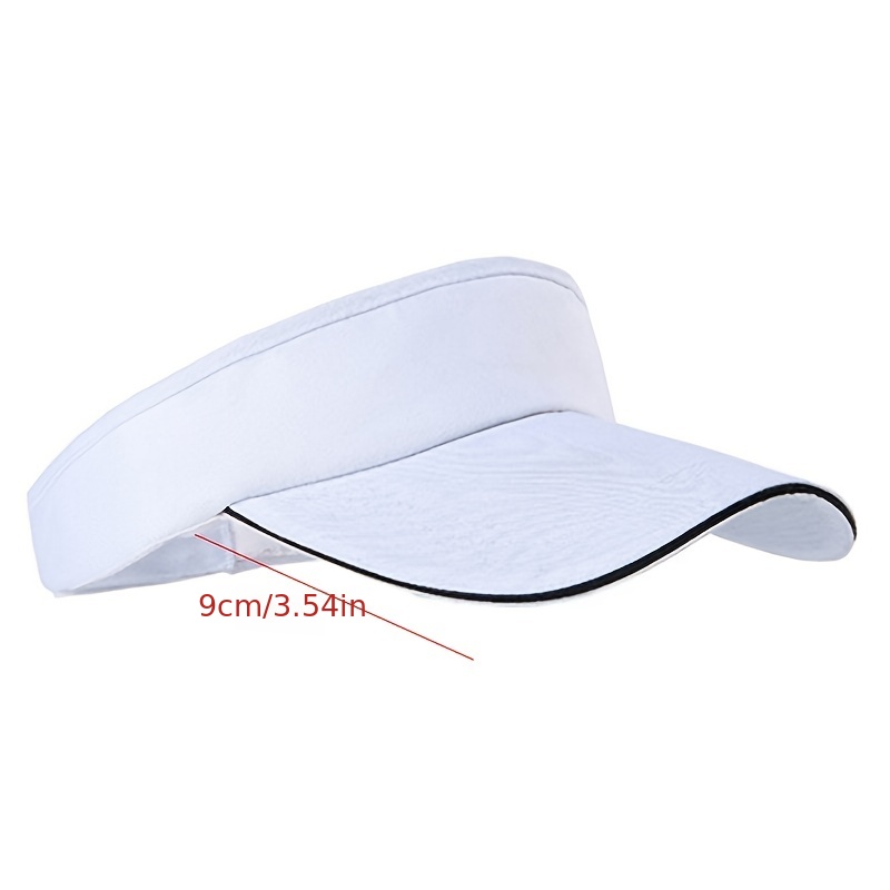 Visera de sol Universal ajustable de Color sólido, gorra transpirable deportiva para Golf y tenis, sombrero de sol de verano de Color sólido, sombrero de copa vacío, 1 ud.