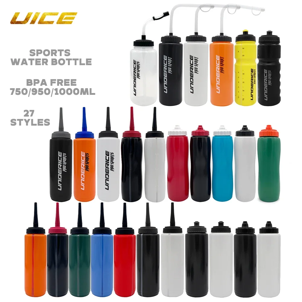 Eishockey-Wasserflasche, Hockey-Zubehör, BPA-freie Sportflasche, 750/1000 ml, für Eishockey, Lacrosse, Fußball, Sportgeräte