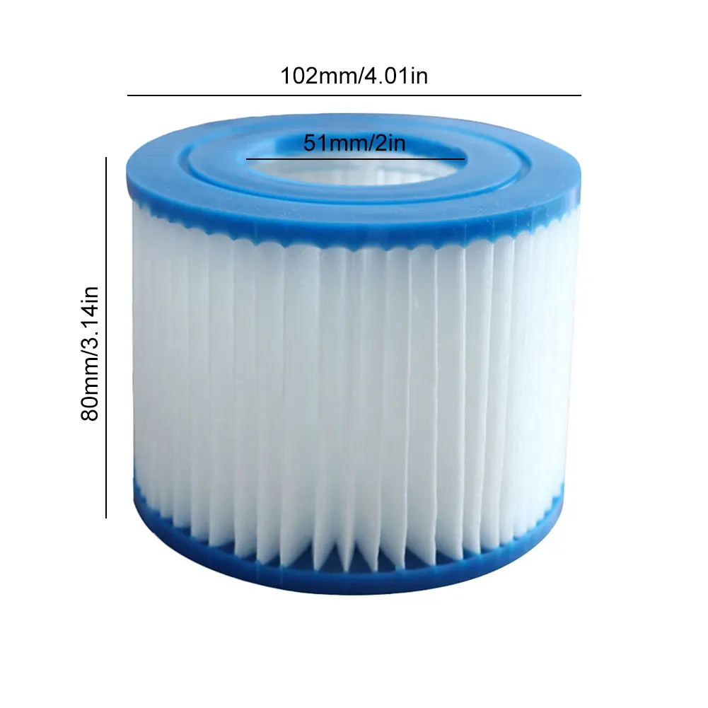 1-10PCS Replacement Swimming Pool Filter Fit for Flowclear Size VI Filter Cartridge Lay-Z-Spa-Miami Vegas Palm Springs