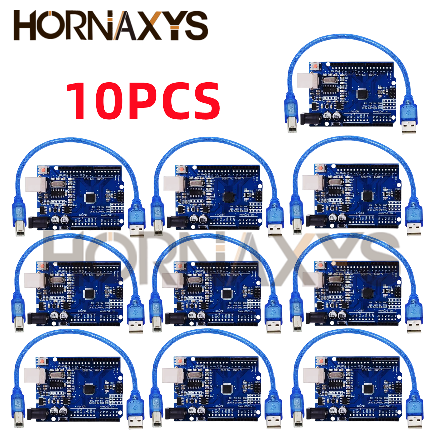 1-10 uds/alta calidad UNO R3 (CH340G) MEGA328P para Arduino UNO R3 + CABLE USB ATMEGA328P-AU Placa de desarrollo 16Mhz TYPE-C