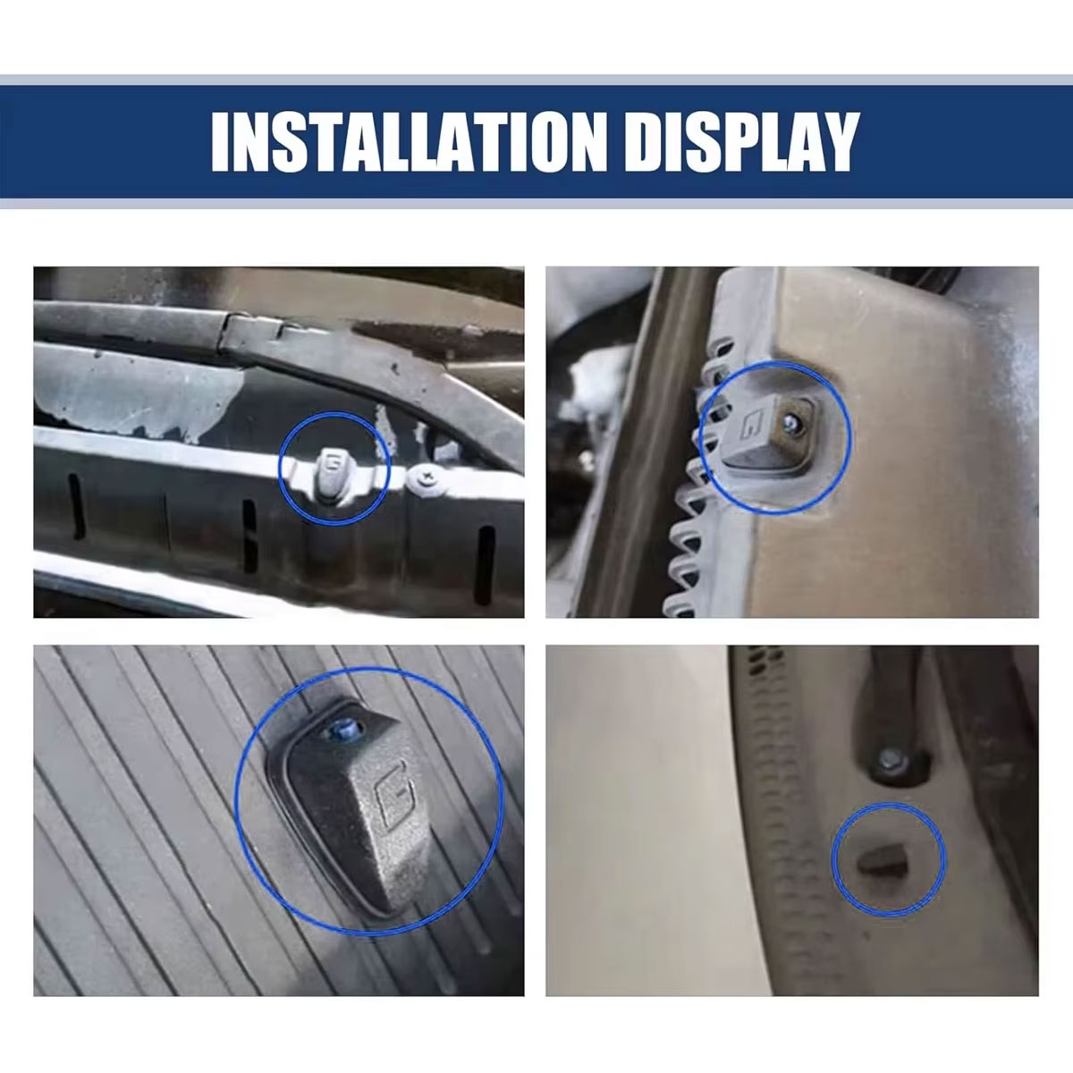 2PCS Auto Frontscheibe Wischer Düse Auto Fan-förmigen Nebel Scheibenwaschanlage Wasser Spray Jets Düsen Zubehör