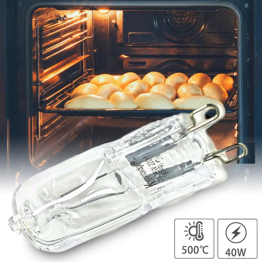 Lámparas de cápsula halógenas G9 regulables 220V 25W/40W/60W - 500 ℃   Resistente al calor para refrigeradores/ventiladores/hornos/accesorios de cocina/baño