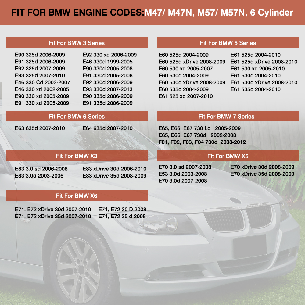 Junta de sellado del colector de entrada de goma de 20 piezas para BMW M47 E87 E46 E90 E91 E92 E39 11617790198 11612246945 11612245439 93176515