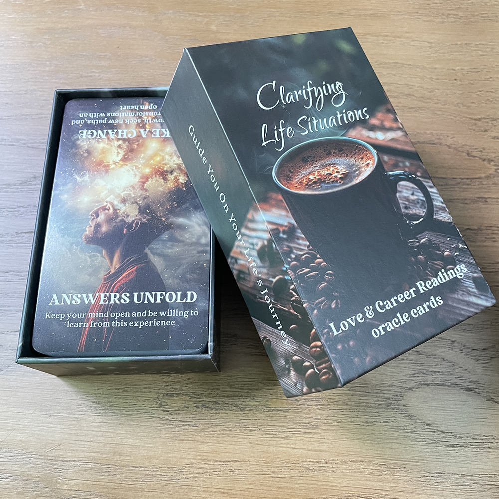 Klärung von Lebens situationen Liebe und Karriere Lesungen Orakel karten Englisch Version Tarot Deck in Box 80-Karten