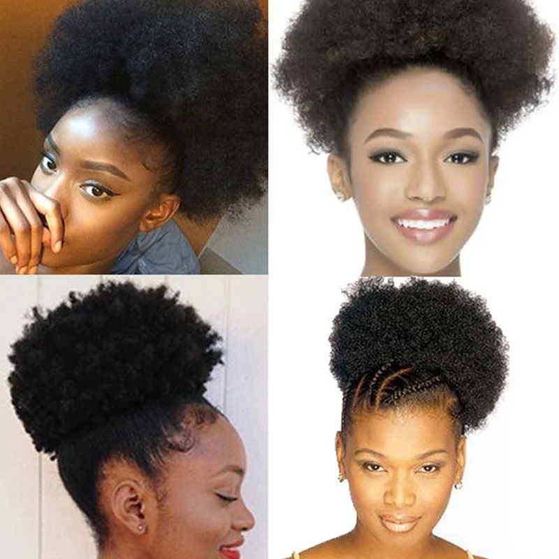Cabeça Explosiva Bun Peruca Bun Cabelo, Fofo, Bun Flor, Bun, Resistente Ao Calor, Fibra, Simples e Natural de Usar