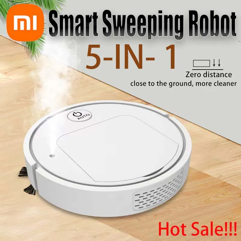 Xiaomi-Robot de barrido 5 en 1, fregado y aspiración, limpieza fuerte, purificación de aire, humidificación en aerosol, automático inteligente