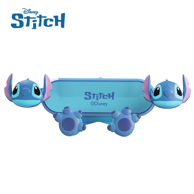 Автомобильный держатель для телефона Disney Stitch для кронштейна, GPS-подставка, противоскользящий противоударный вращающийся держатель с героями мультфильмов, аксессуары для мобильных устройств