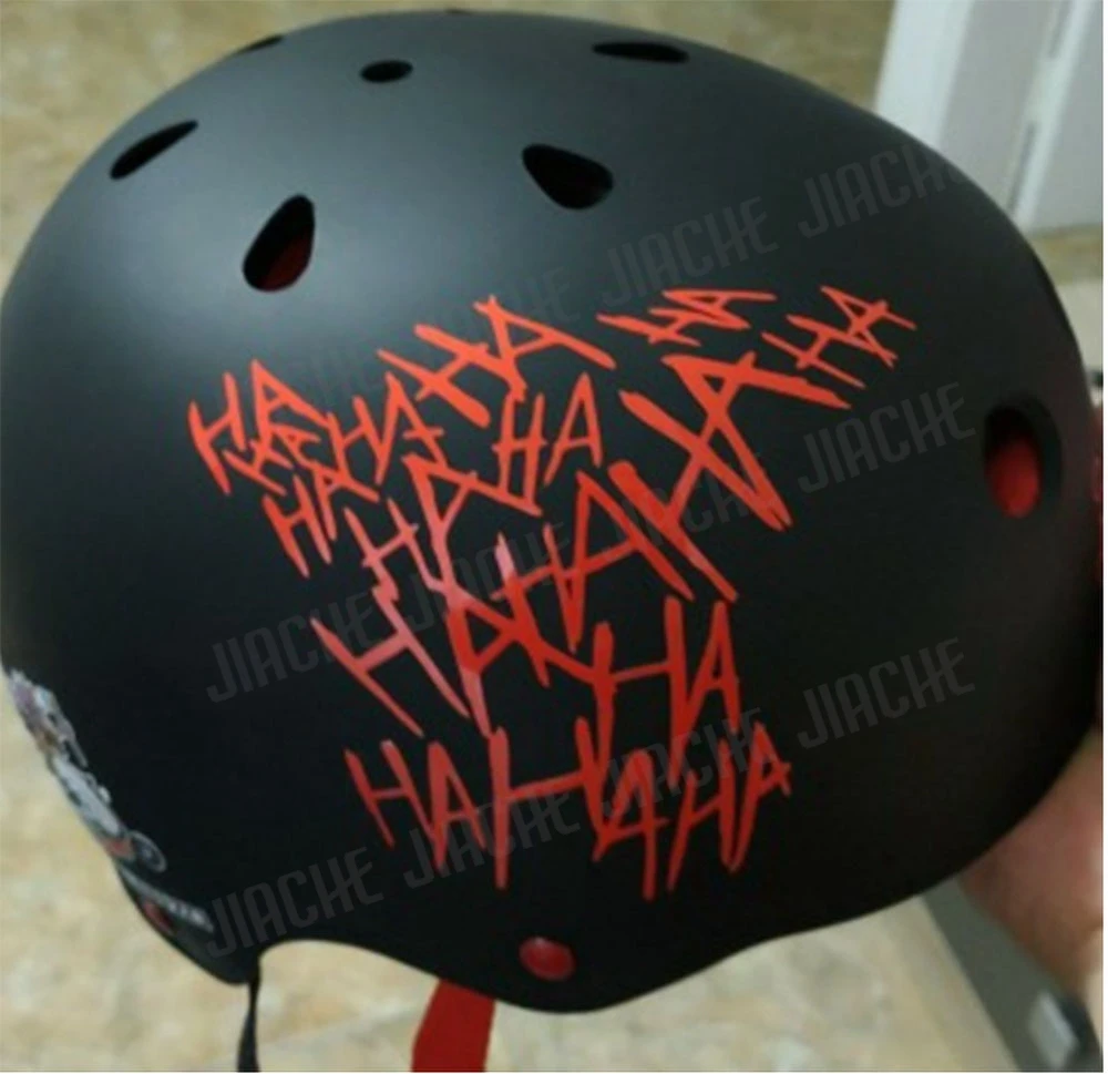 13 色 HaHaHa ジョーカー車のステッカーおかしいヘルメットデカールオートバイ反射ステッカーステッカー自動窓バンパーステッカー装飾