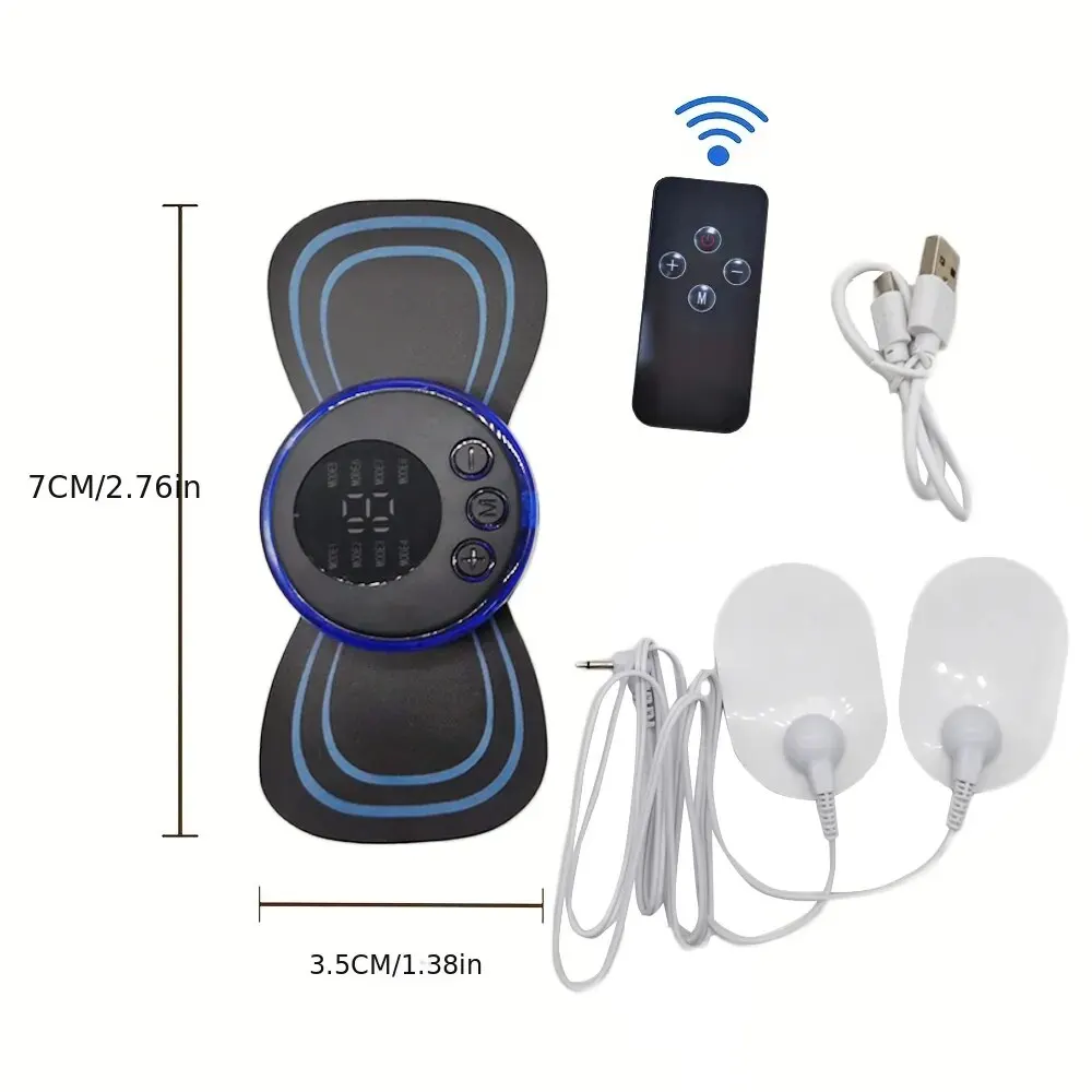 8 modi oplaadbare nek massager met afstandsbediening EMS lage frequentie puls massager voor spierrelaxatie de pijn