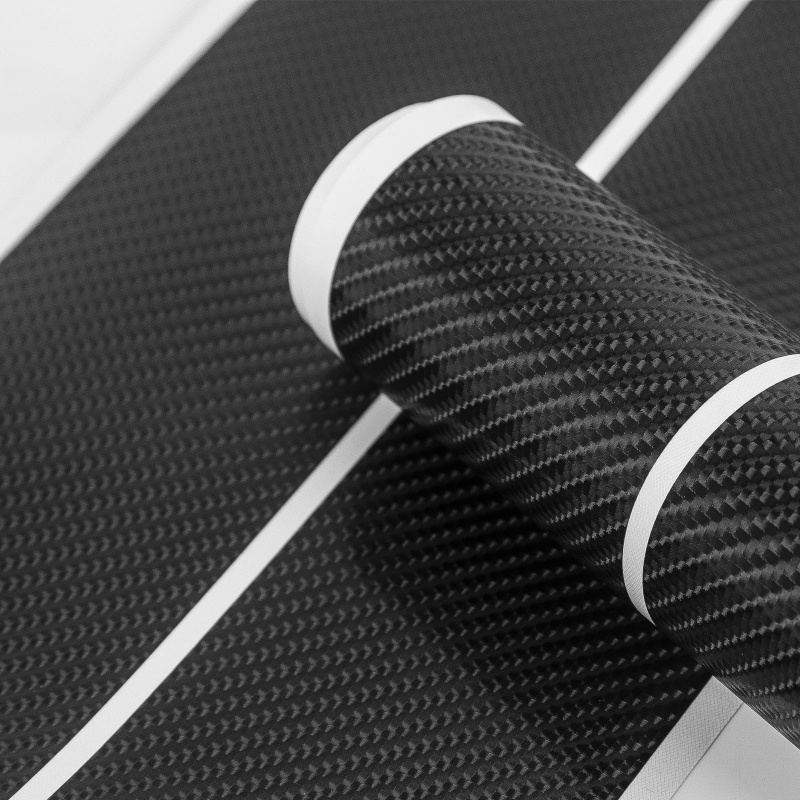 5 pces/4 pces conjunto tira de proteção de limiar de fibra de carbono universal anti-risco e anti-colisão porta tira decorativa adesivo