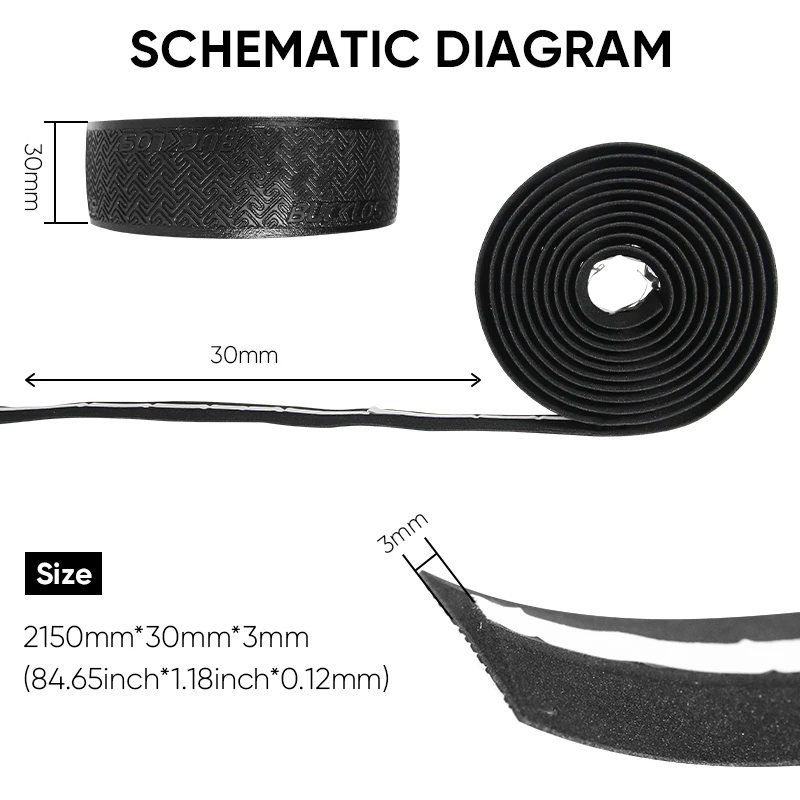 BUCKLOS Bicycle Handlebar Tapes Road Bicycle Handlebar Tape Anti-slip Waterproof Cycling Bar Wrap Road Bike Accessories