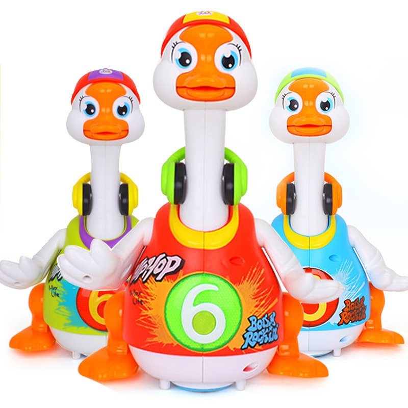 Robot Duck toy Interactive Dancing Duck Electronic Singing Cute Pet Toys Walk With LED For Children Birthday Gifts