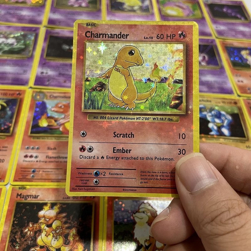 1996 1. Auflage Pokemon Folien-Flash-Karten Charizard Blastoise Venusaur Mewtwo Game Collection TCG-Proxy-Karten