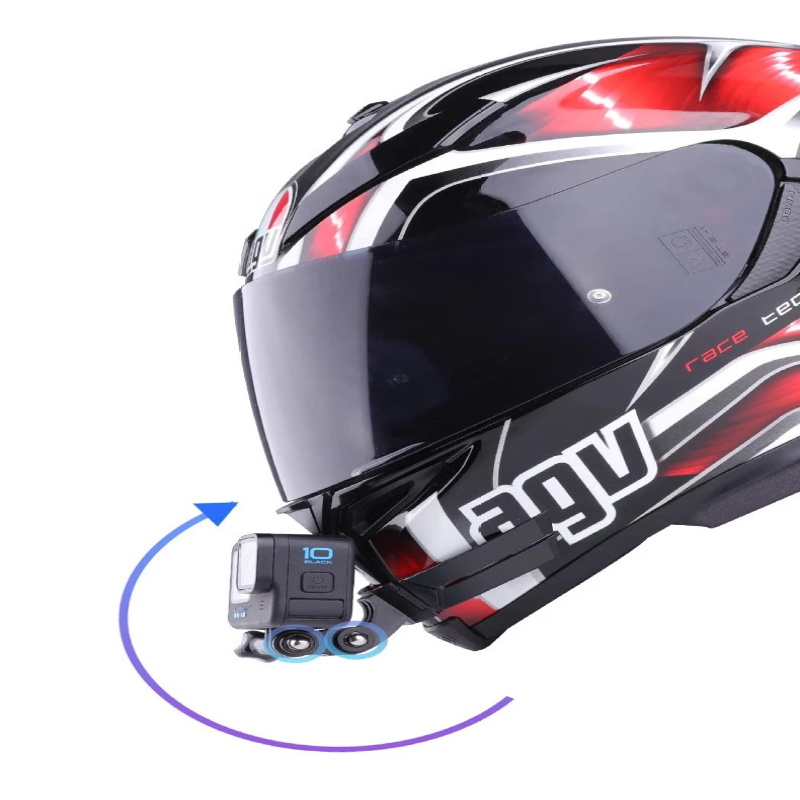 Motorcycle Helmet Chin Mount for Action Camera -Full-Face Helmet Camera Bracket,for Outdoor Cycling and Sports Camera Recording