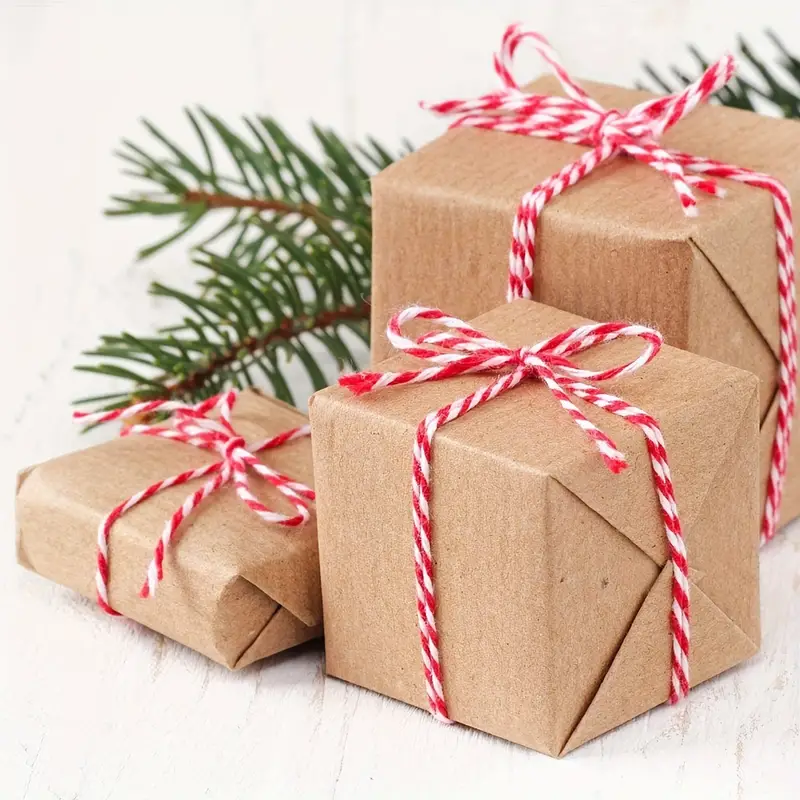 100M/Roll Bakers Twine String Cotton Cords Rope  For Home Decor Handmade Christmas Gift Packing Craft DIY Wrapping Gift