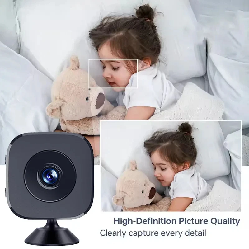 Xiaomi 6K Mini Security Camera Wireless 2.4G WiFi Monitoring Security Protection Remote Night Vision Surveillance Smart Home New