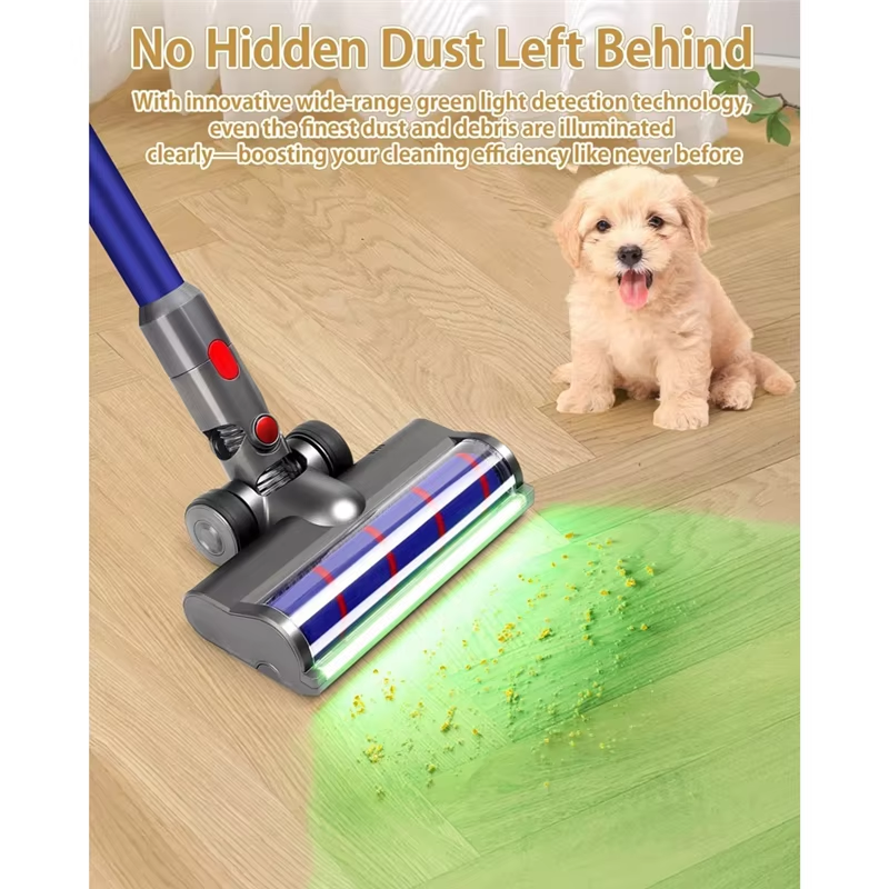Brush Head For Dyson V7 V8 V10 V11 V15 LED Dust Detection Floor Head Replacement Vacuum Attachment For Hard Floors