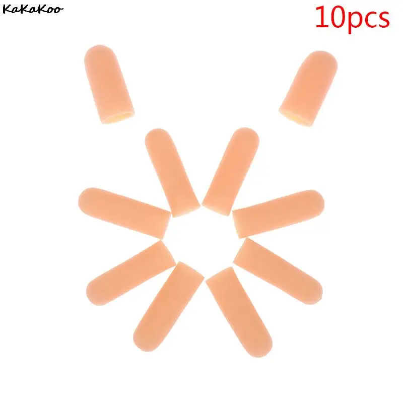 Tubos de Gel de silicona para el cuidado de los pies, 10 piezas, protectores para dedos pequeños, ampolla de maíz, funda para aliviar el dolor, separadores