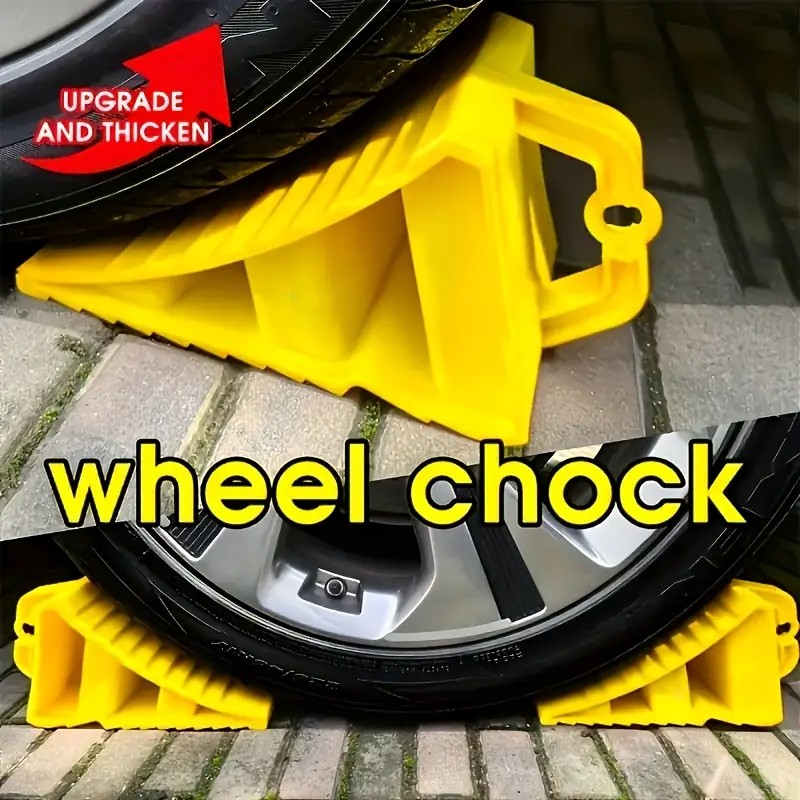 Retentor plástico especial para pneus de carro, calço de roda de borracha leve e portátil, com excelente efeito antiderrapante