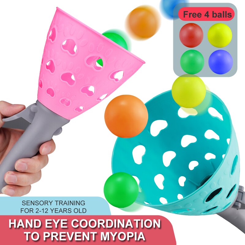 Éjection amusante pour attraper une balle, lancement, lancer, jouet, flipper, fouet, équipement d'entraînement, paire, extérieur, parent-enfant, enfants