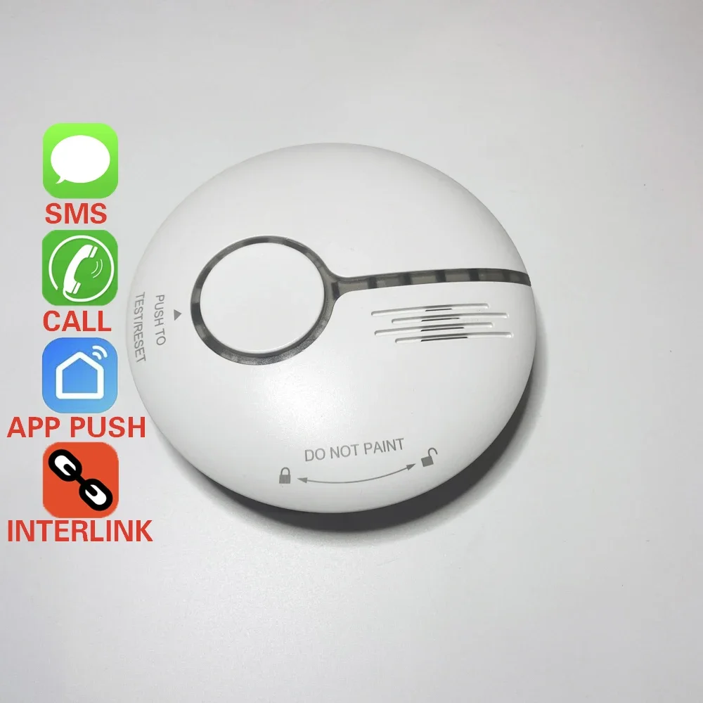 1Pcs Standalone Smart Leben APP Feuer Alarm Tuya WIFI Rauchmelder Home Security Verwenden Drahtlose Zigarette Rauch Alarm Sensor