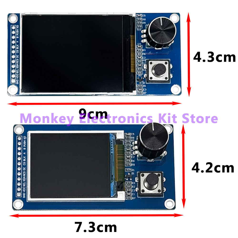 TFT 0.96-inch 1.3-inch 1.8-inch 2.4-inch OLED Module White/Blue Button EC11 Rotary Encoder IIC Interface LCD Screen
