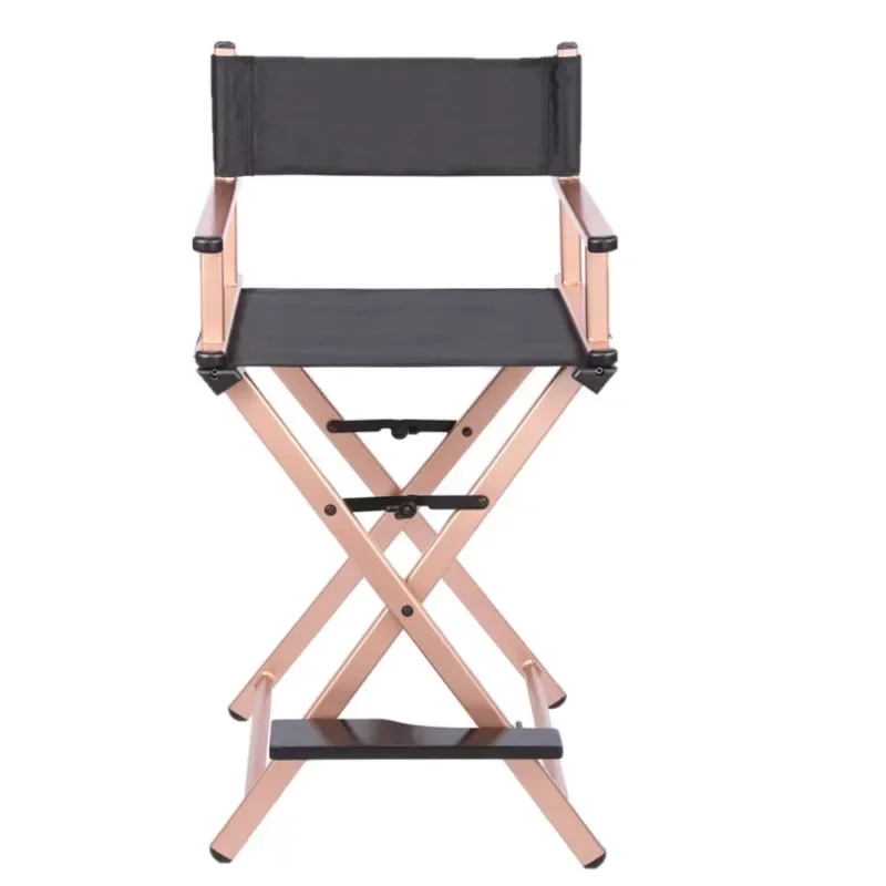 Metal Beauty and Hair Salon Chair, Foldable Portable Outdoor Chair, Multi-functional Aluminum Alloy Makeup Chair