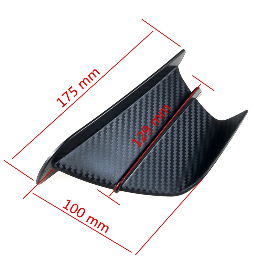 Winglet para motocicleta, spoiler lateral aerodinâmico para yamaha yzf r1 r6 r25 r7 r3 kawasaki ninja h2 h2r para bmw s1000rr abs