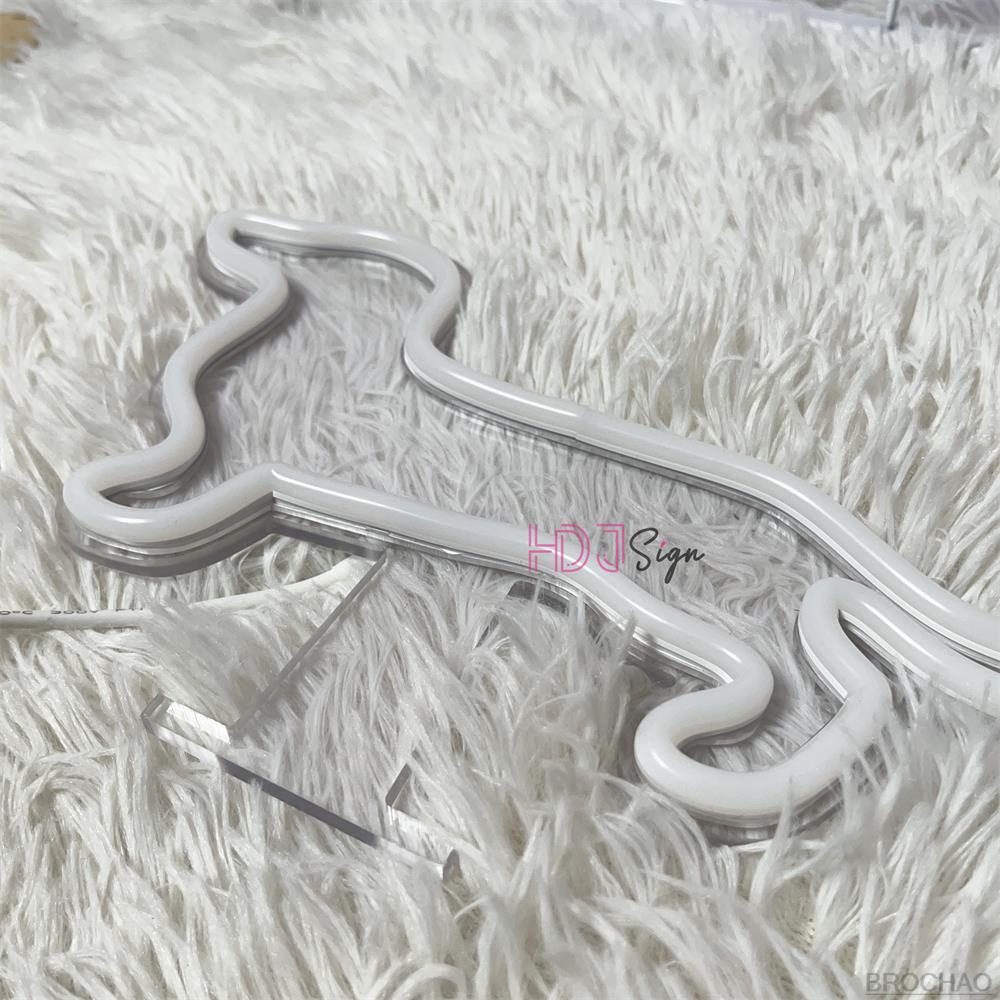 Custom Neon Sign USB Dog LED Neon Light Night Sign Children's Bedroom Decoration Desk Table Light Lamps Creative Birthday Gift