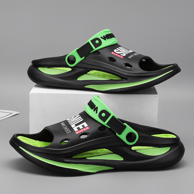2024 Sandalias al aire libre para hombres, zapatillas de playa, cómodas zuecos deslizantes de suela suave, zapatos casuales, sandalias de playa para hombres y mujeres, talla grande 46 47