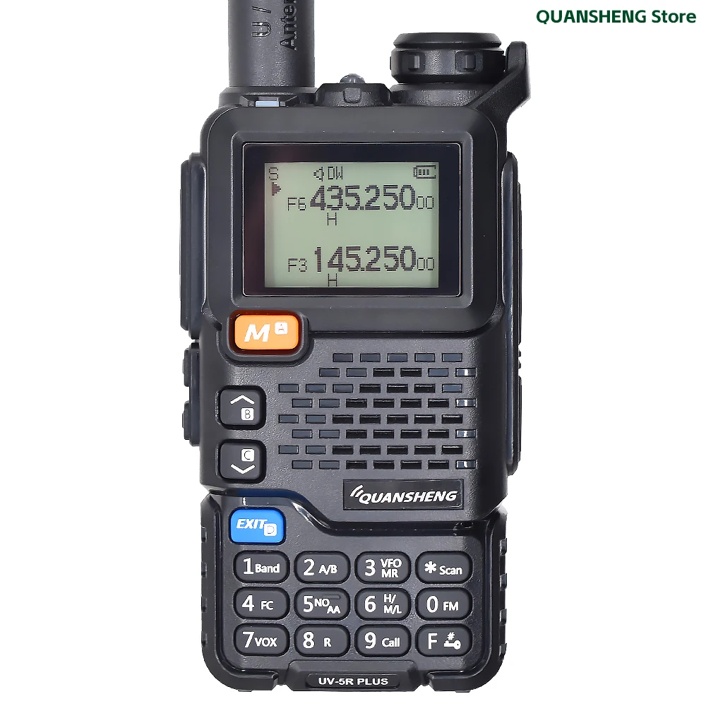 Quansheng UV 5R Plus Walkie Talkie Kommunikation Am FM Zwei-Wege-Radiosender K5 Empfänger Ham Amateur Wireless Set Long Range