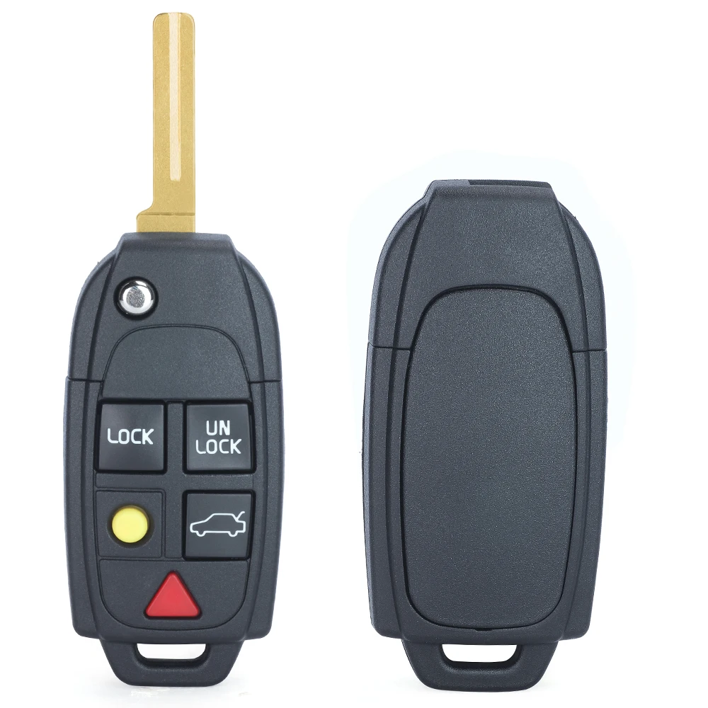 KEYECU LQNP2T-APU 5 Button Remote Key Keyless 315MHz ID48 Chip Fob for Volvo XC70 XC90 S60 S70 S80 V70 2004-2015