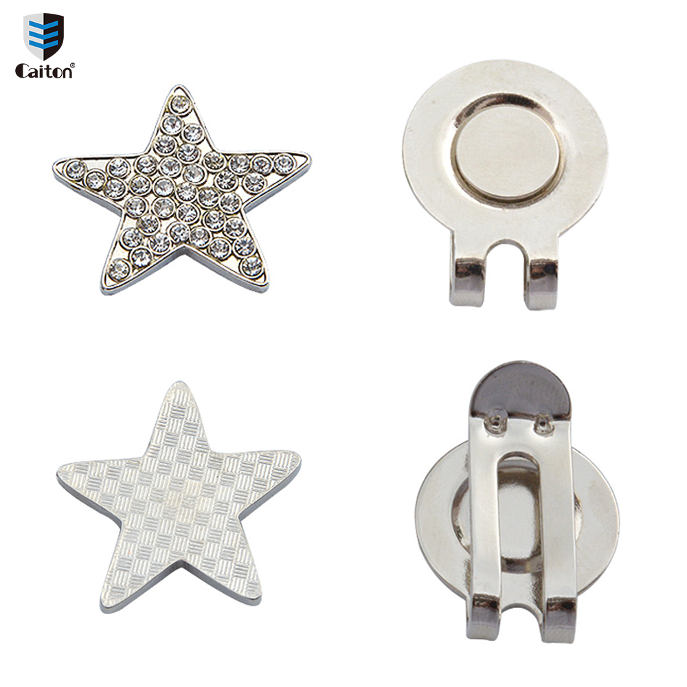 Caiton Golf Cap Clip, Crystal Series, kreatives Muster, Golfballmarker