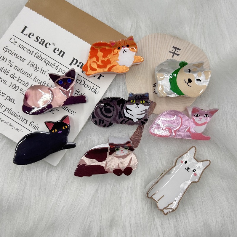 Spinka do włosów dla kota Lady Girl Śliczna mała spinka do włosów Krótkie długie włosy Spinka do włosów dla córki Kochanka Dziewczyna Partner szkolny