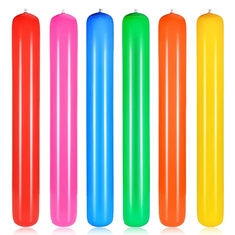 Palos de alegría inflables coloridos para adultos, fideos flotantes, juegos acuáticos al aire libre, juguete para playas, decoración de Fiesta EN LA Piscina, 1/6 Uds.