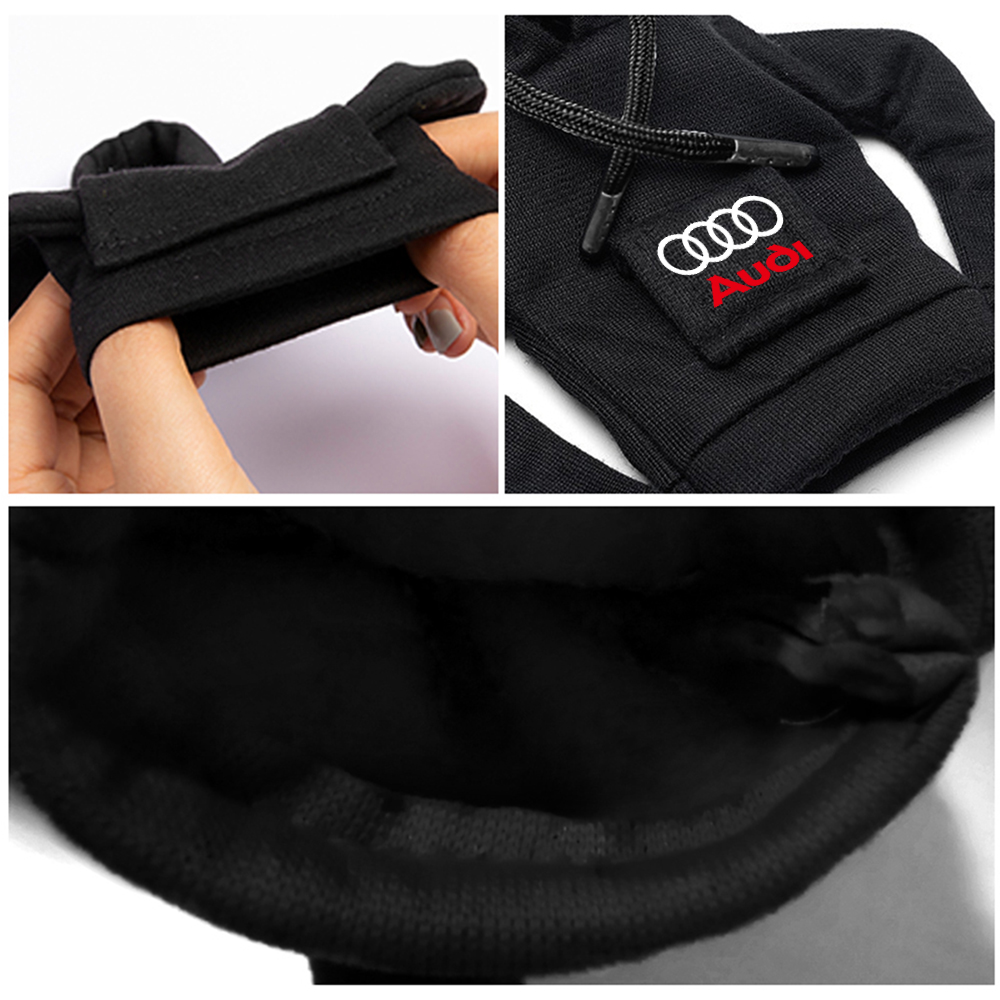 1pcs Hoodie Car Gear Shift Knob Cover Manual Handle Sweatshirt Cover For Audi Sline A1 A2 A3 A4 A4L A5 RS RS3 RS4 RS5 RS6 R8 S1