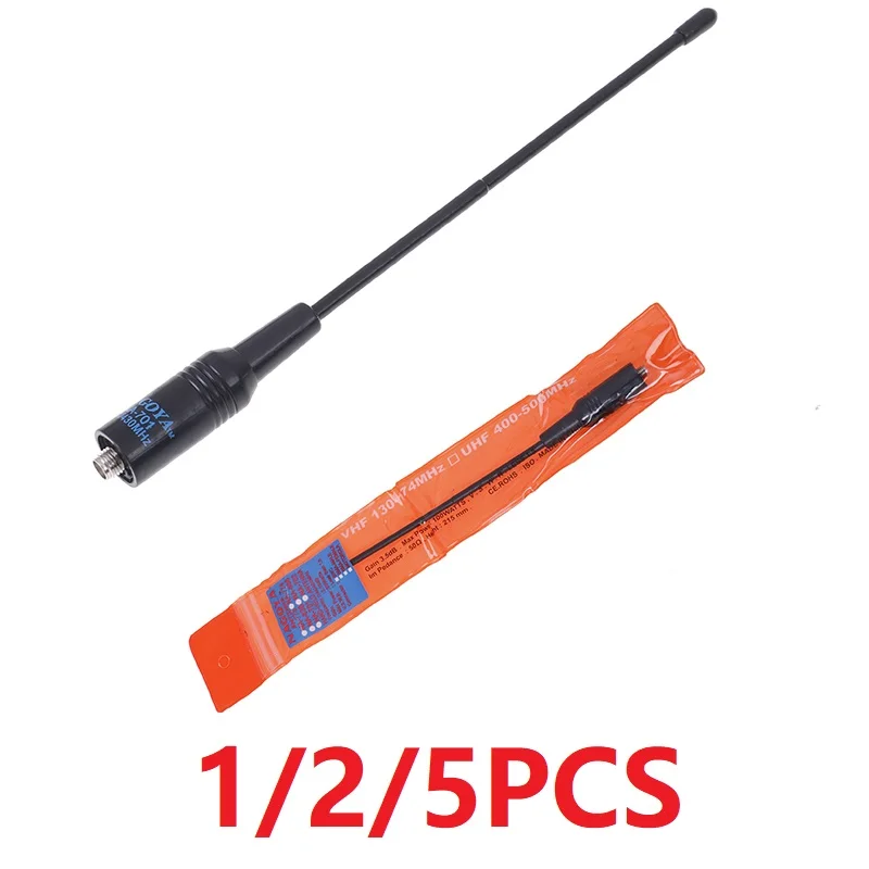 1/2/5szt NA-701 SMA-Męska dwuzakresowa antena elastyczna 144/430Mhz NA701 NA 701 do Baofeng TH-UVF9 TYT Wouxun KG-UV6D Walkie Talkie