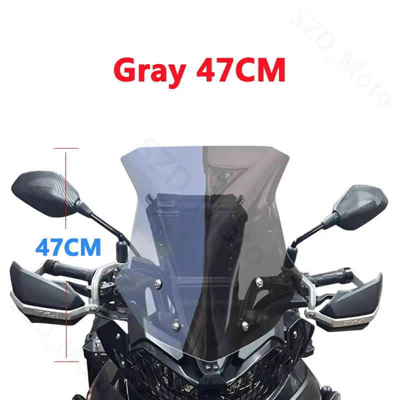 For Benelli TRK702 TRK702X TRK 702 702X High Quality Motorcycle Windshield Windscreens Wind Deflectors Front Glass Transparent
