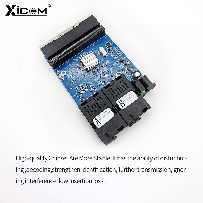 2/4pcs Gigabit Interruttore In Fibra 1.25G Scheda PCBA SC 2F4E placa metro fibra Convertitore Ottico Monomodale Interruttore Ethernet 10/100/1000M
