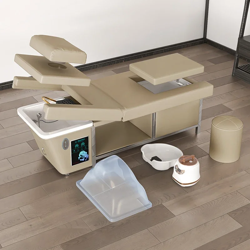 스파 헤어 베드 샴푸, 백워시, 미용실 대야 스탠드, 모바일 마사지 의자, 스타일링 헤드 스파 테이블, 워터 워시, Muebles Para 스파
