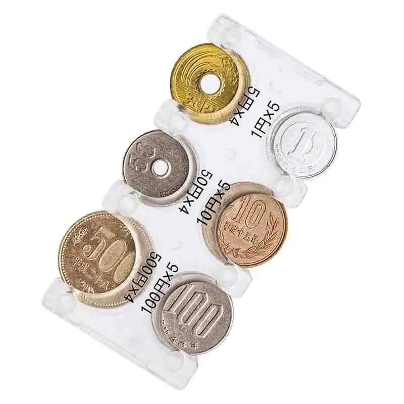 Mini portamonete portatile, portamonete portatile in plastica, portamonete giapponese e coreano multi-slot, gestione dei soldi