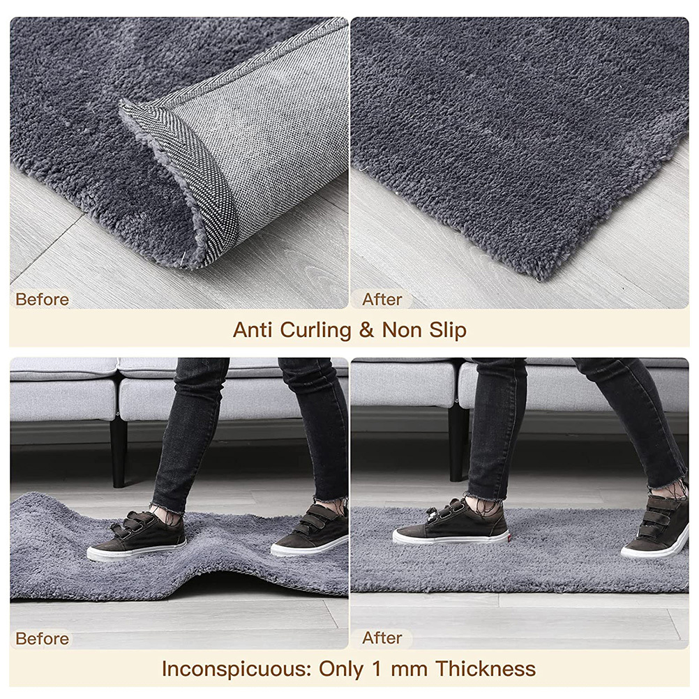 12 Stück Teppich-Eckgreifer, rutschfeste Teppichpolster für Teppiche, Teppichstopper, rutschfeste Teppichpolster, um das Verrutschen und Locken zu verhindern