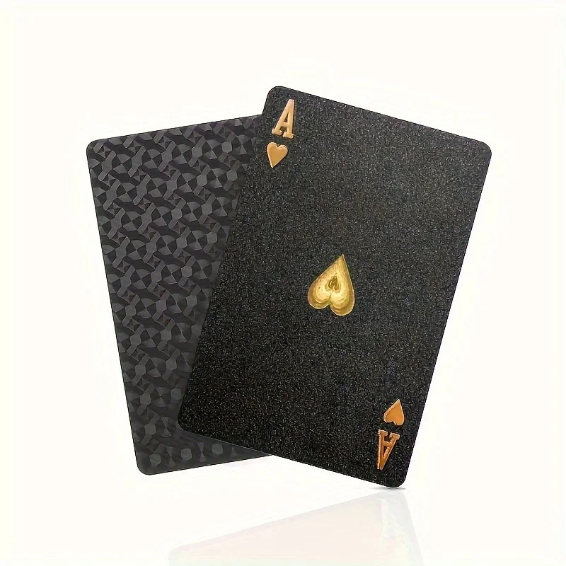 Black Gold Waterproof Playing Cards Multi-Holiday Gift Box Game Collection Set