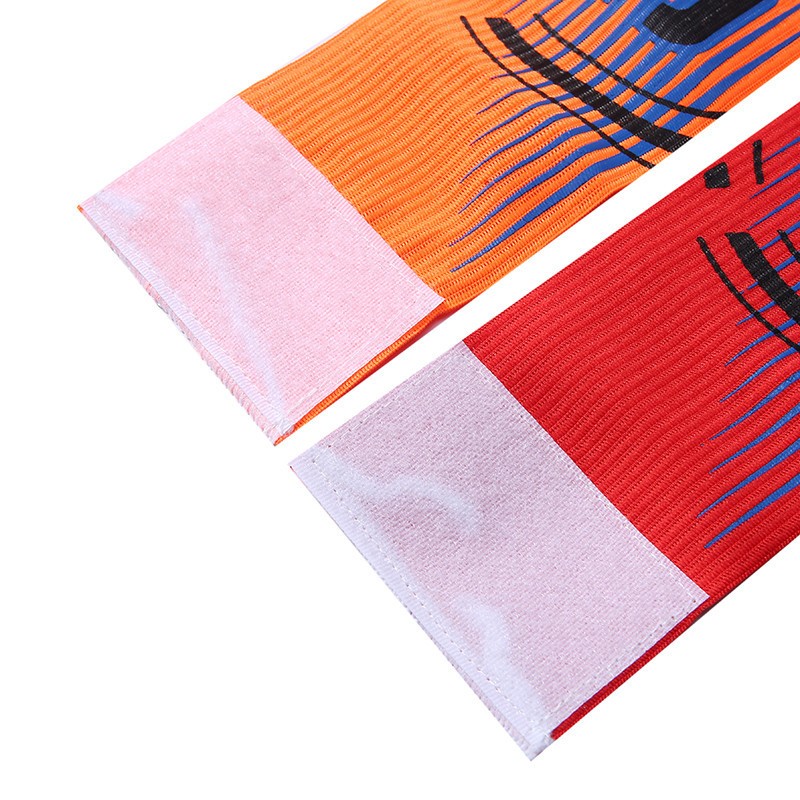 1 個 5 色サッカーアームバンドリーダーマッチプロサッカーアームバンドキャプテンアームバンド調節可能なサッカーアームバンドバンド