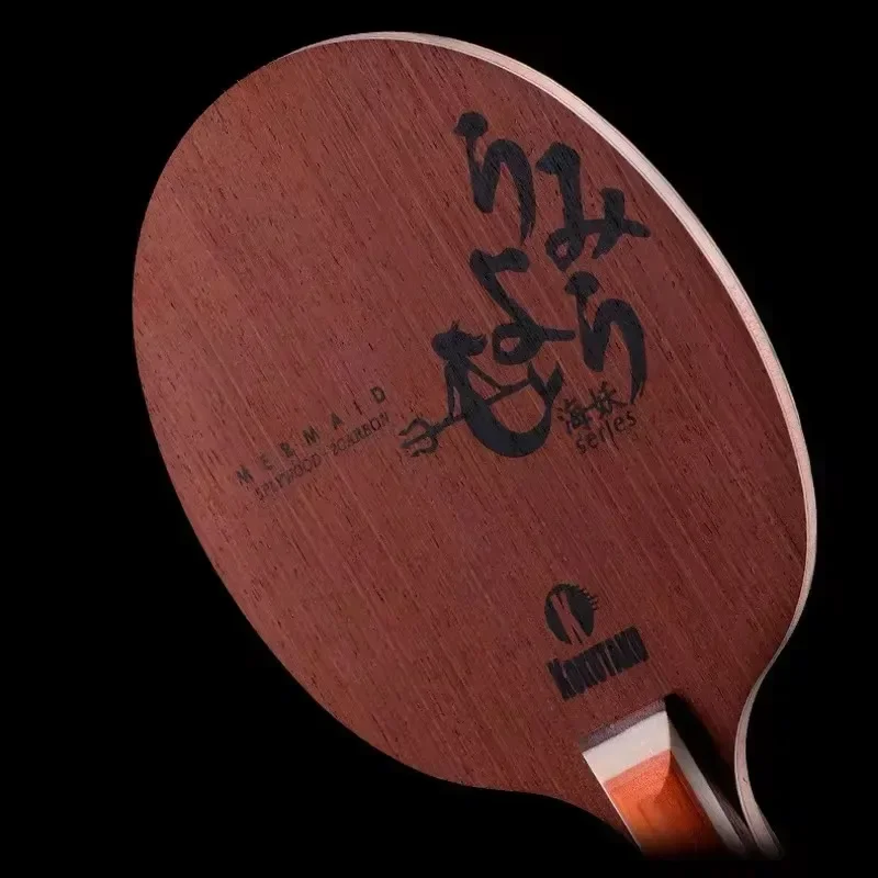Table Tennis Racket Blade5 Ply PURE BLACK CARBON WOODShort Long Handle Allround Offensive Ping Pong Bat For Training Competition