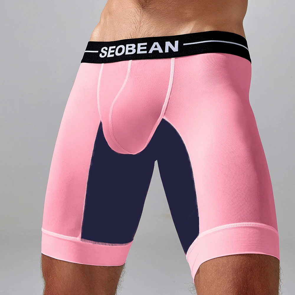 Seobean-nowa, długa bielizna męska typu bokserki