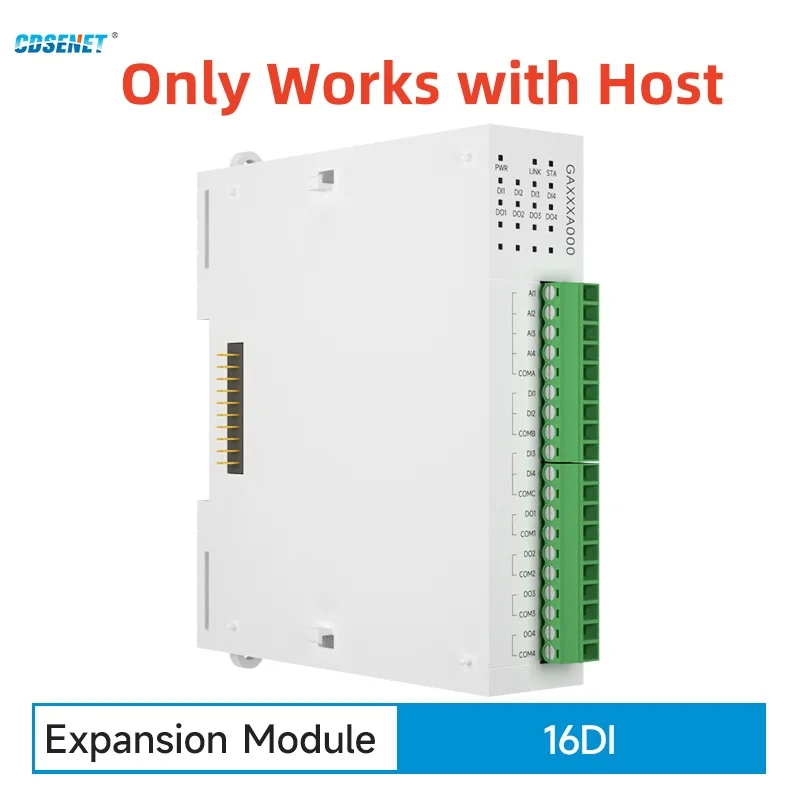 RS485 Ethernet 16DI Erweiterung Remote IO Modul CDSENET GAXXXA000 Analog Switch Erfassung Modbus TCP RTU Funktioniert mit Host