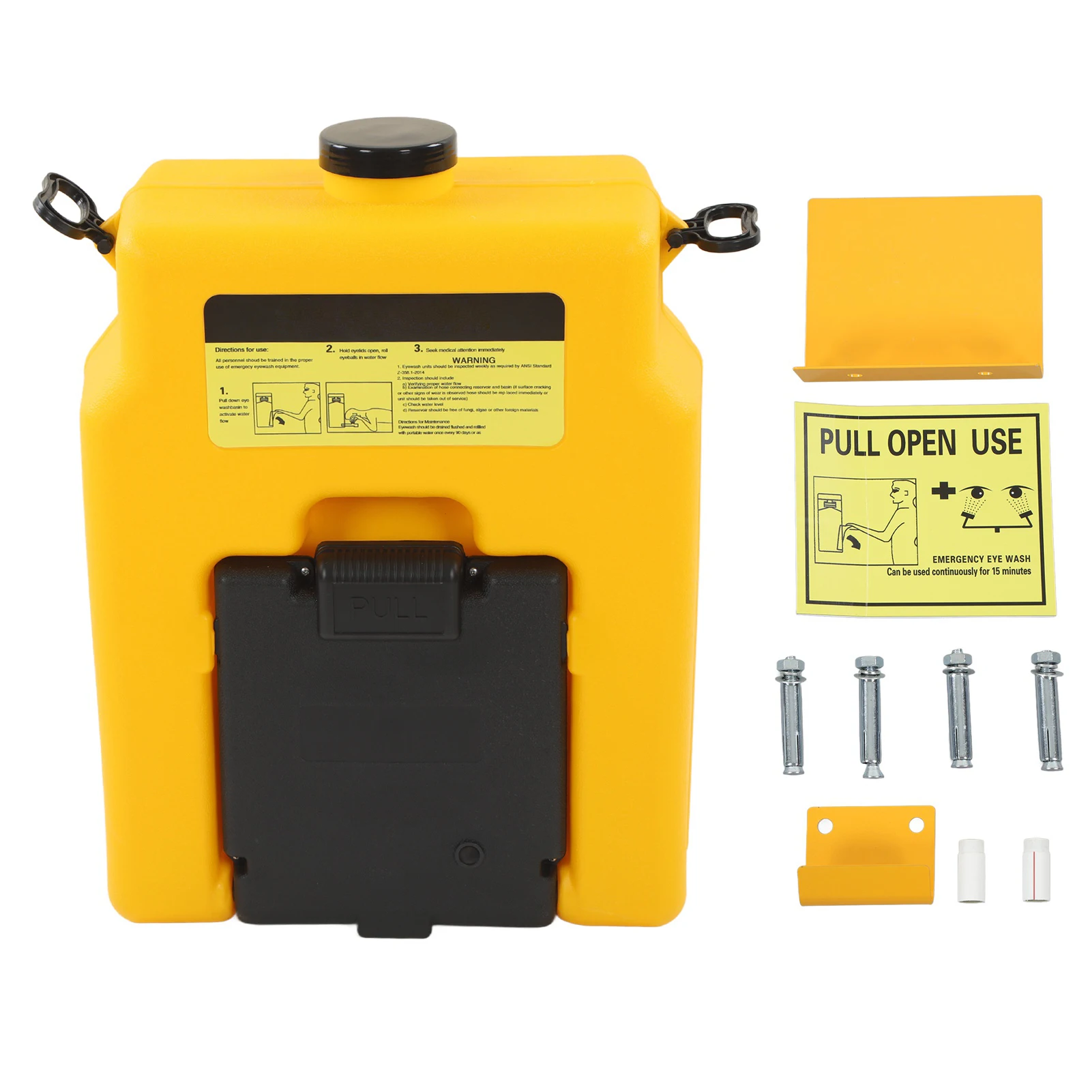 Wall Mounted Eye Washing Station Eye Wash Station 53L 14 Gallon Refillable Wall Mounted Safety Emergency Eye Washing Station