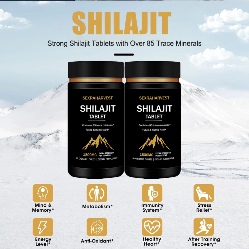 Original Shilajits High Purity Mineral Supplements Natural Organic Shilajit with 85+ Trace Minerals Enhance Men Performance