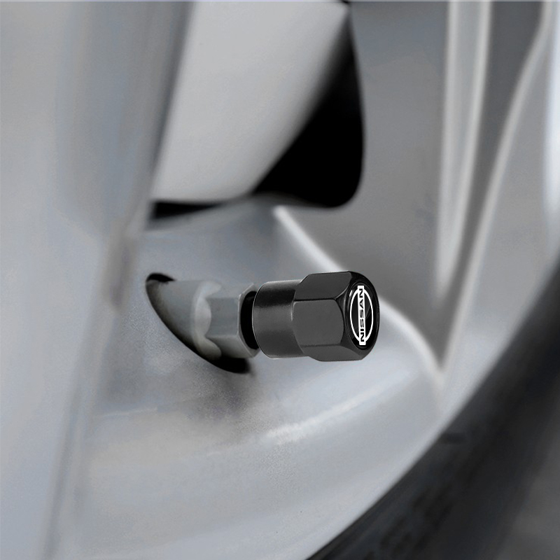 3D Styling Car Wheel Tire Valve Caps Stem Caps Decoration For Nissan Sylphy Cube Juke Rogue Micra Qashqai Altima Maxima Sentra